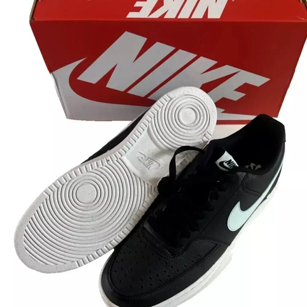 NEW NIKE Court Vision Lo NN Black / Glacier Blue - White Men's US 11 DH2987-006